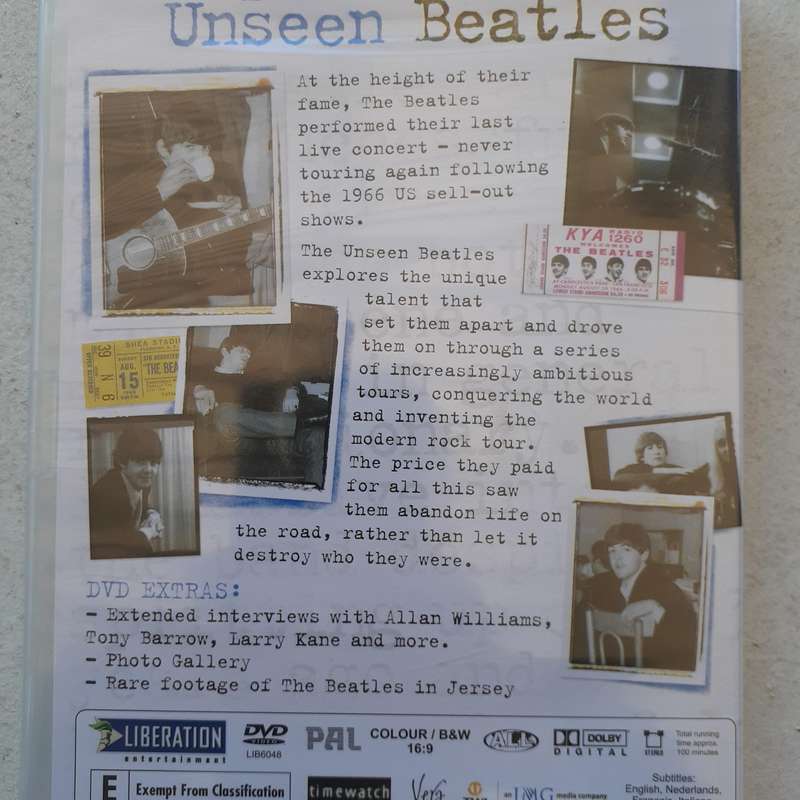 The Beatles - The Unseen Beatles [DVD]    *NEW, sealed.