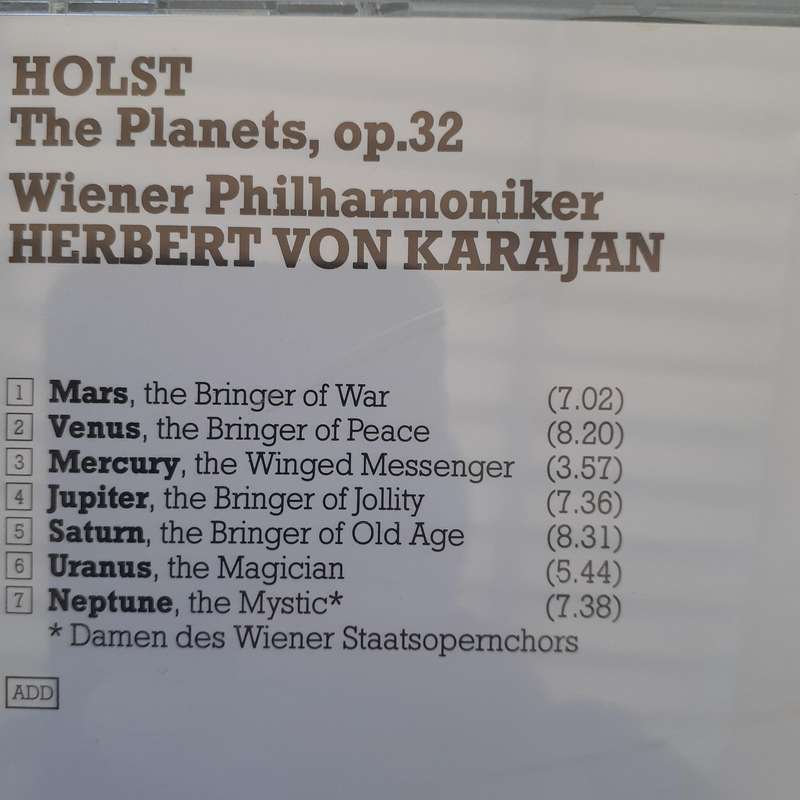 Holst / Wiener Philharmoniker / Herbert Von Karajan - The Planets [Import CD]