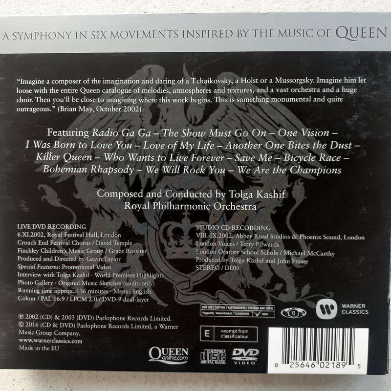 Royal Philharmonic Orchestra / Tolga Kashif  - The Queen Symphony [CD+DVD] (2016)   [D]