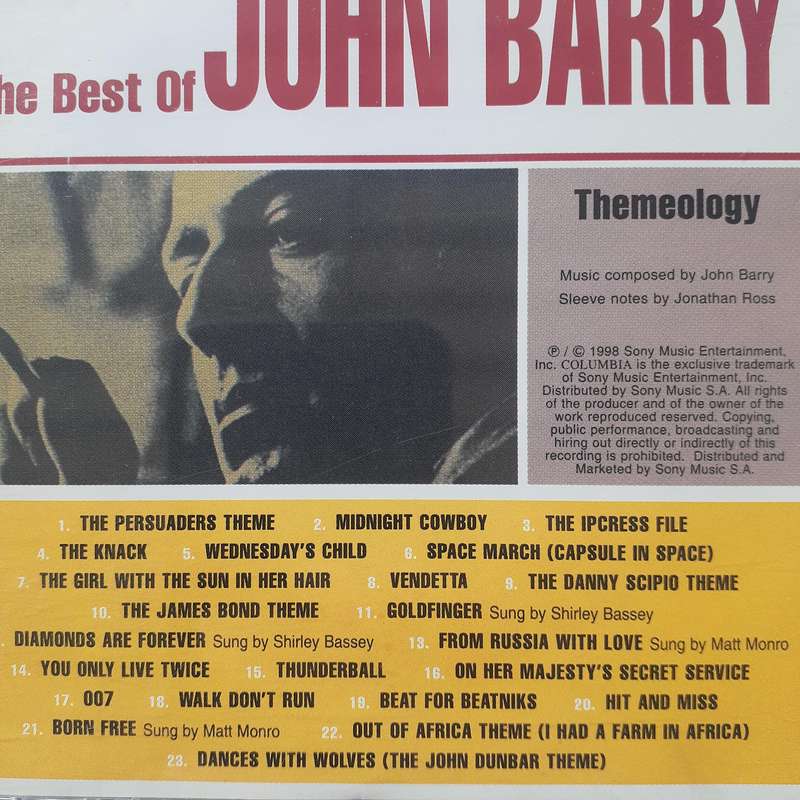 John Barry - The Best Of John Barry Themeology (1998)       [BstbD]