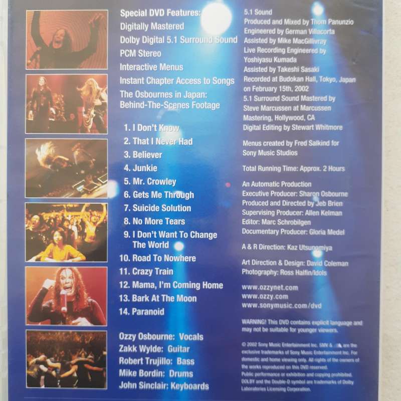 Ozzy Osbourne - Live At Budokan [DVD] (2002)