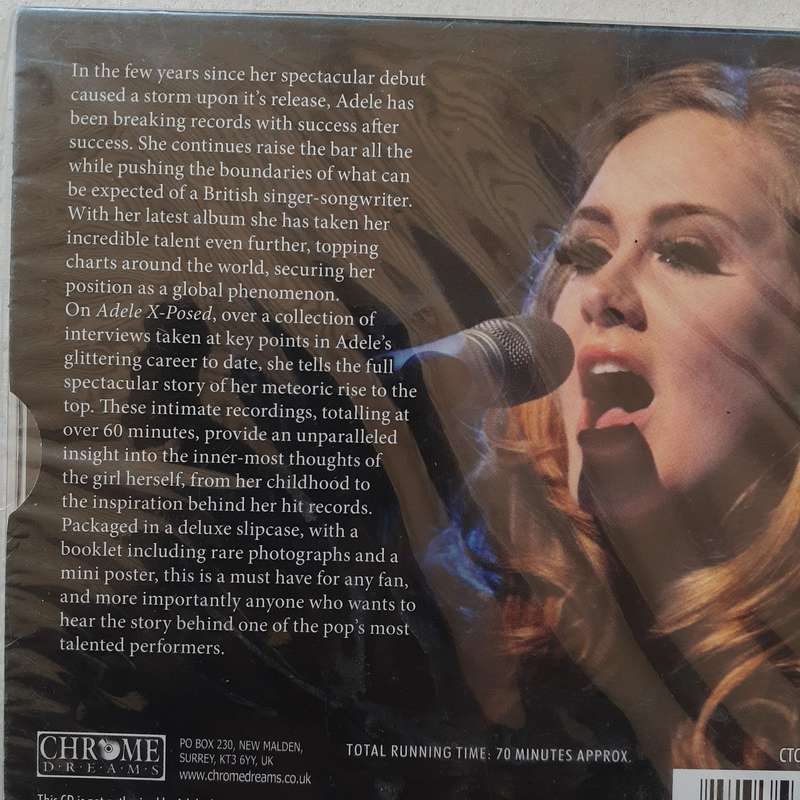 Adele - X-Posed (The Interview) [CD + Book and Poster]    *NEW, sealed.