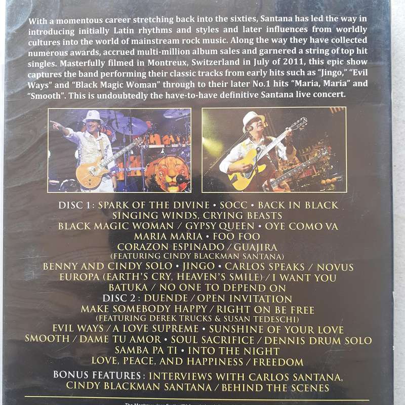Santana - Greatest Hits (Live At Montreux 2011) (2 DVD) (2012)    [D]
