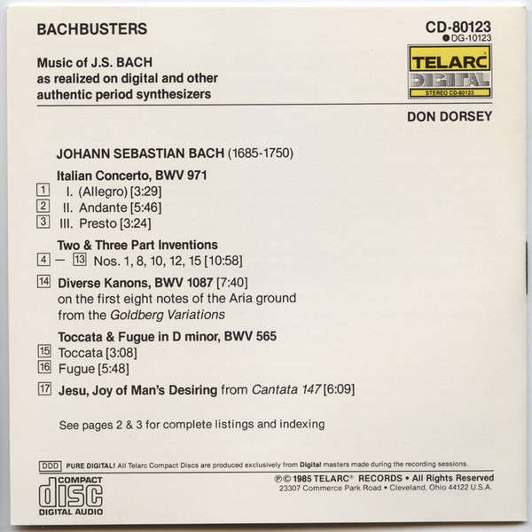 Don Dorsey - Bachbusters (1985)