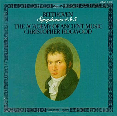 Beethoven / The Academy Of Ancient Music / Hogwood - Symphonies 4 & 5 (1987)