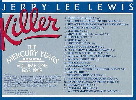 Jerry Lee Lewis - Killer : The Mercury Years Volume One 1963-1968 [Import CD] (1989)