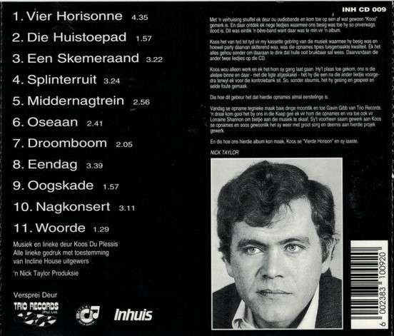Koos Du Plessis - Die Vierde Horison (1995)   [D]