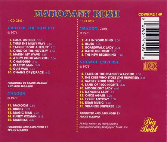 Mahogany Rush - Child Of The Novelty / Maxoom / Strange Universe (2CD Import)