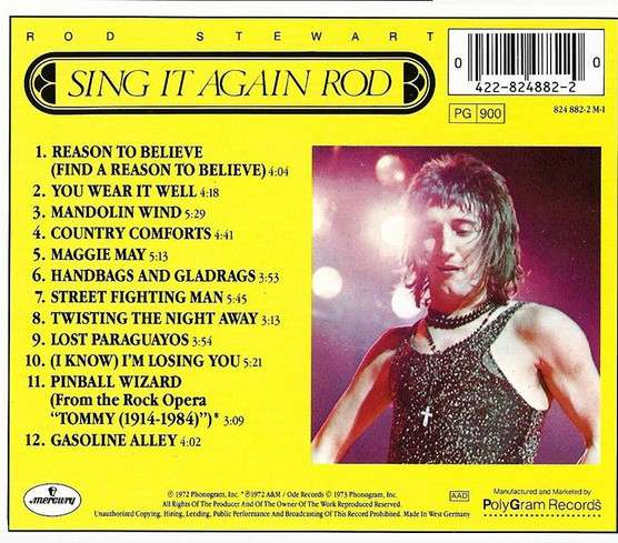 Rod Stewart - Sing It Again Rod [Import CD] (1972)