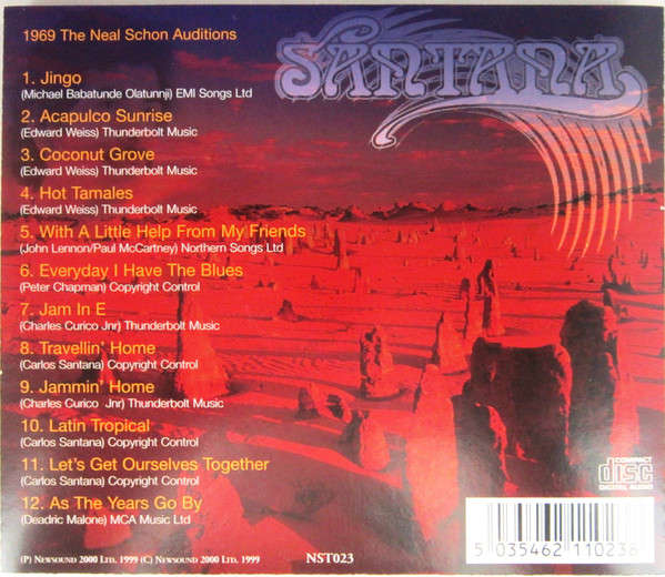 Santana - Hot Tamales (1969 The Neal Schon Auditions) (CD)