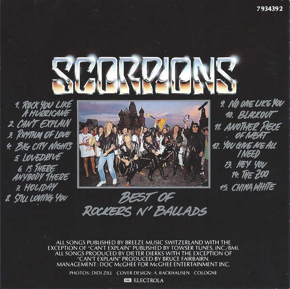 Scorpions - Best Of Rockers N' Ballads (1989)