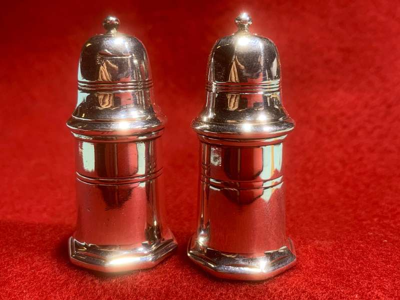 Vintage CHRISTOFLE salt and pepper shakers