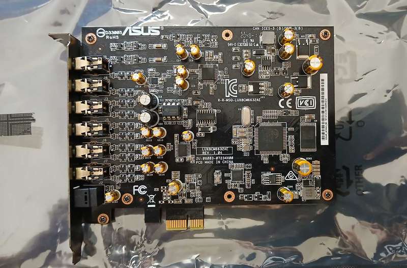 Asus Xonar AE PCIe 7.1 Gaming Sound Card