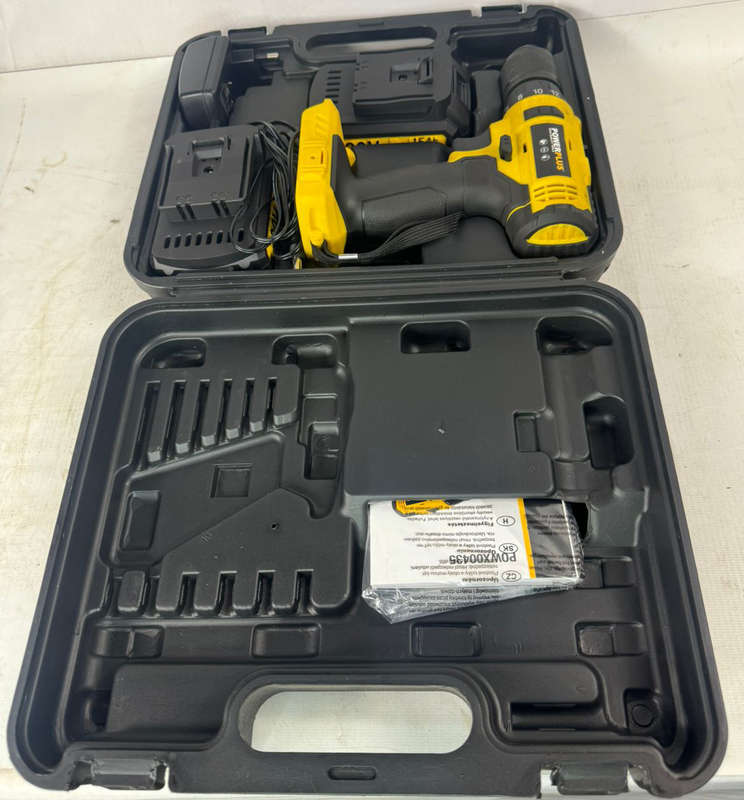 20V Impact Drill & Screwdriver Kit - 60Nm Torque - Includes 2 Batteries