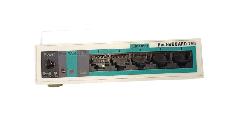 Mikrotik Routerboard 750 Gen1 10/100 x 5 Ports RouterOS 7