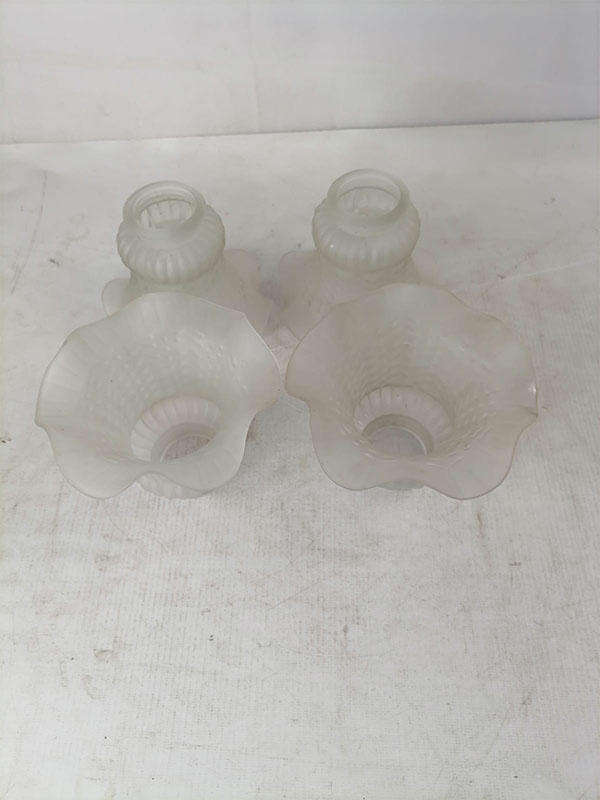 Vintage Glass Light Covers for fan Lights(4piece)