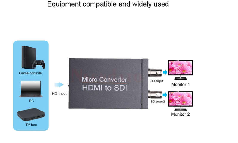 4K HDMI to SDI with Power adapter Mini 3G HD SD-SDI Video Micro Converter Adapter with Audio