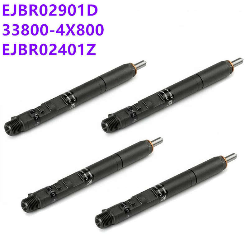 4 PCS Delphi EJBR02901D CRDI Diesel Fuel Injector for Hyundai Terracan KIA Carnival Sedona 2.9