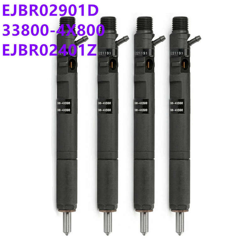 4 PCS Delphi EJBR02901D CRDI Diesel Fuel Injector for Hyundai Terracan KIA Carnival Sedona 2.9