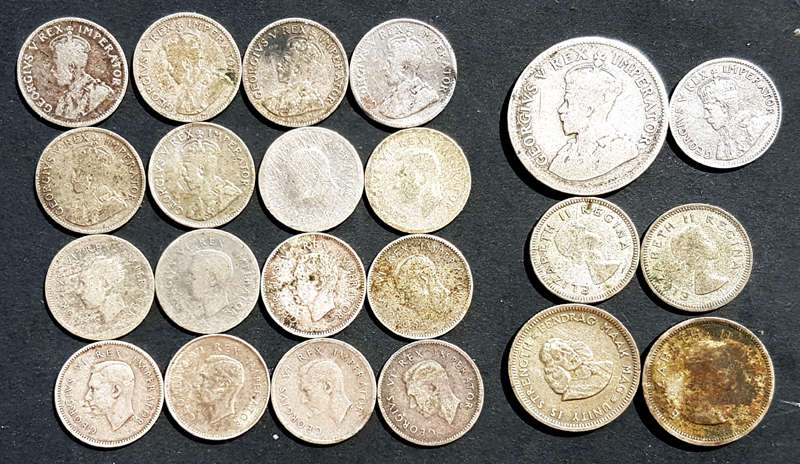 Collection of Union Minor Silver (mostly 80%) coins