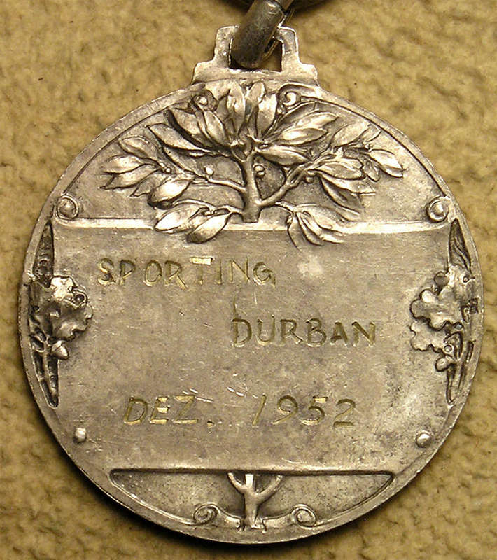 1952 Sporting Durban Medal