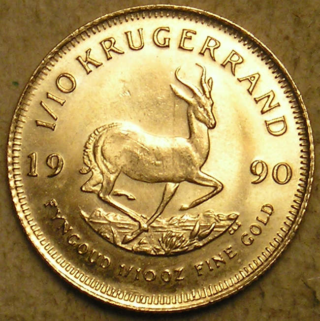 1990 Gold 1/10th Ounce Krugerrand