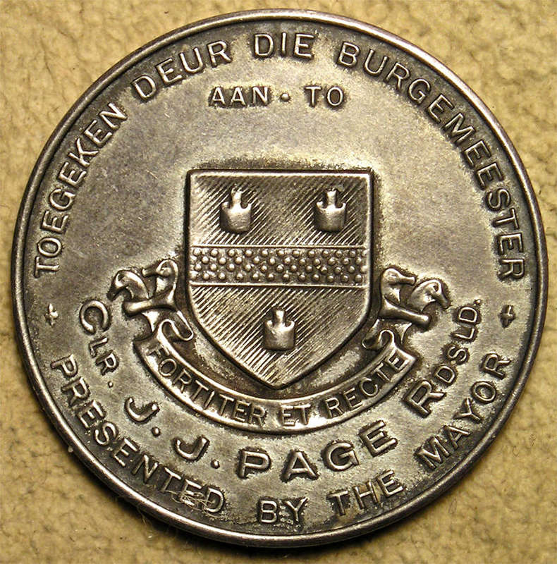 1938 Voortrekker Centenary Silver Medal