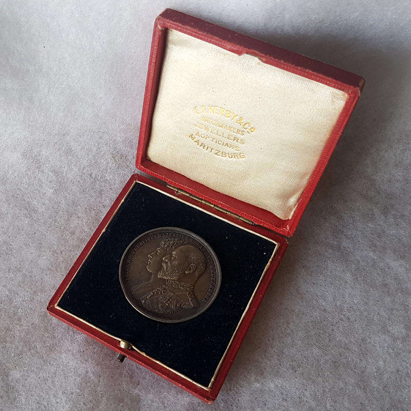 Great Britain: 1902 Coronation of King Edward VII & Queen Alexandra Silver Medal in Case