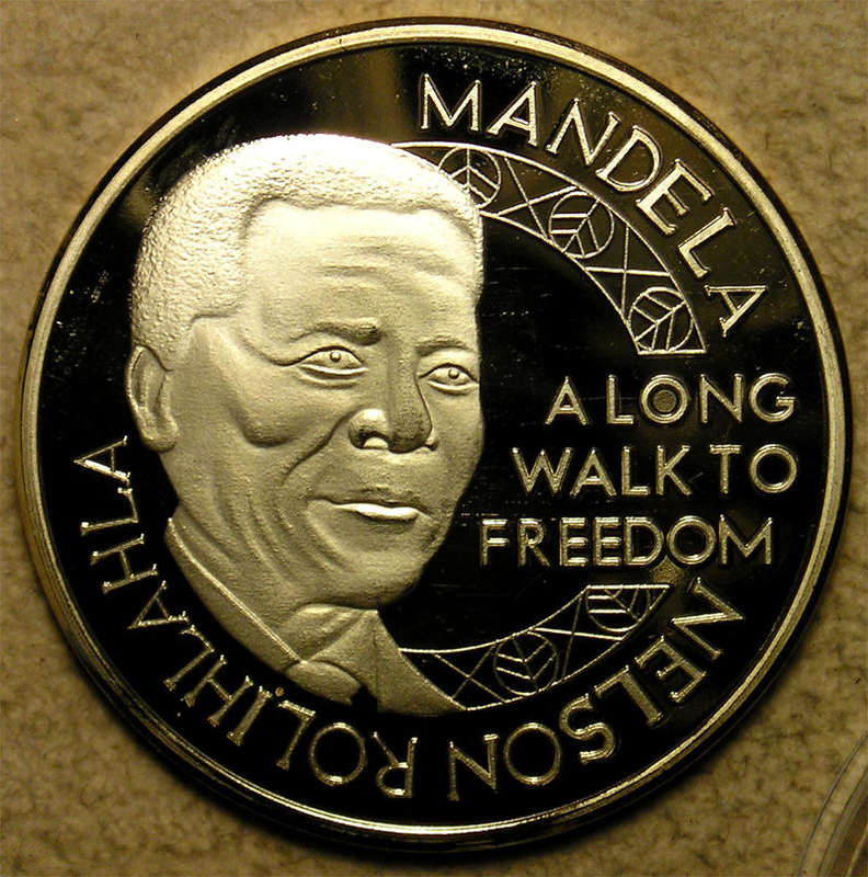 Nelson Mandela on Robben Island Medal
