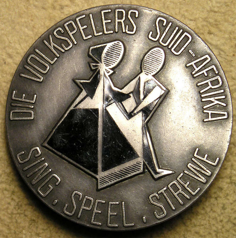 1960 Die Volkspelers Suid-Afrika Silver Badge