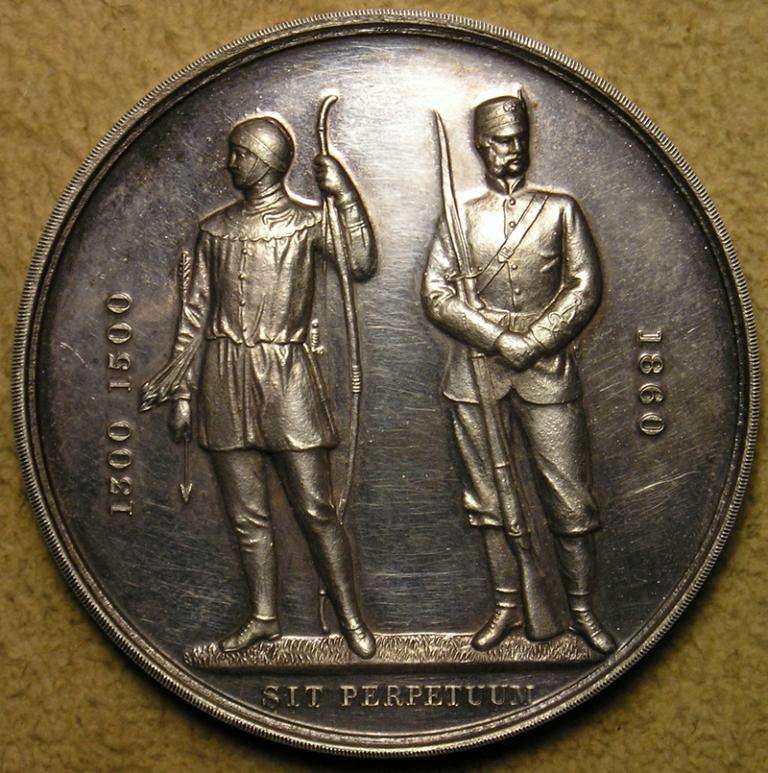 Great Britain: 1935 National Rifle Association 1860 Shooting Silver Medal. In Case of Issue.