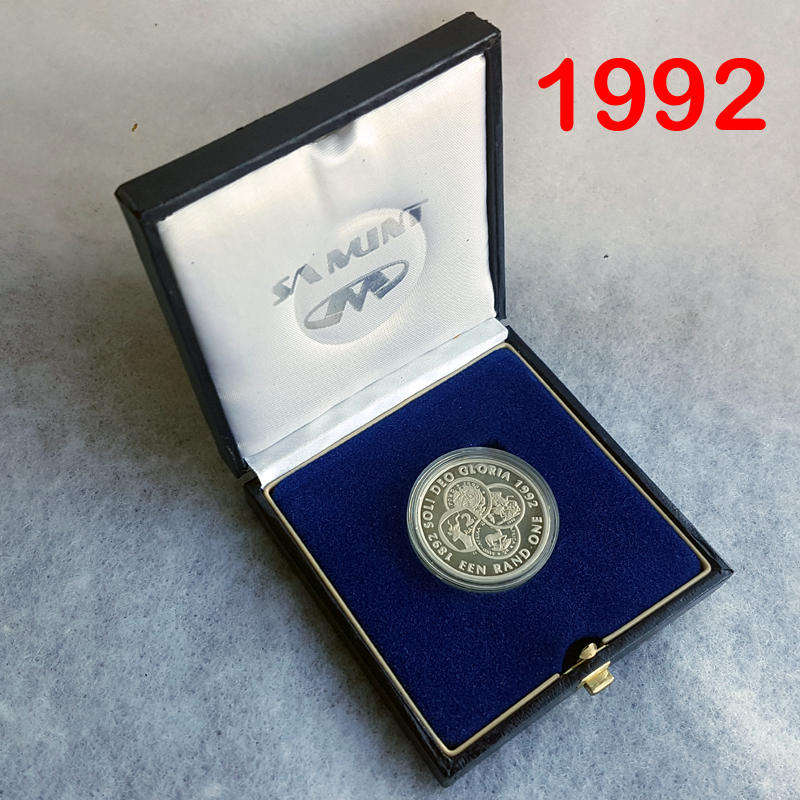 1992 Proof Silver Protea Rand - Centenary of SA Coinage