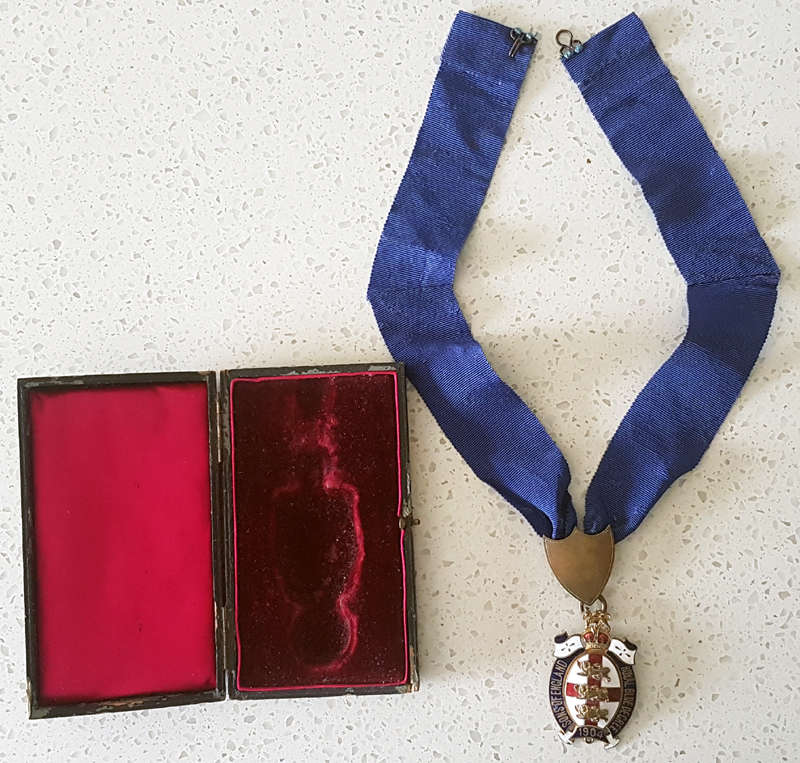 Two Sons of England Masonic Jewels