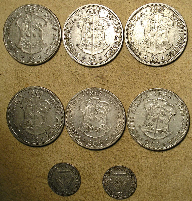 Collection of 50% Silver South African  Coins * 69gm *