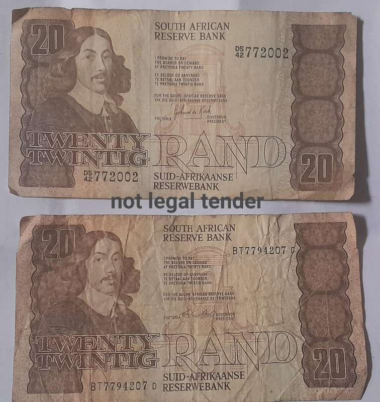 26 South African Bank notes - Your bid if for all