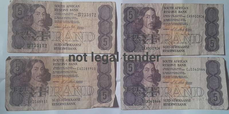 26 South African Bank notes - Your bid if for all