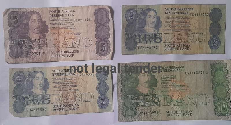 26 South African Bank notes - Your bid if for all