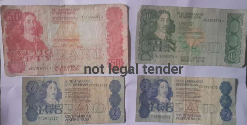 26 South African Bank notes - Your bid if for all