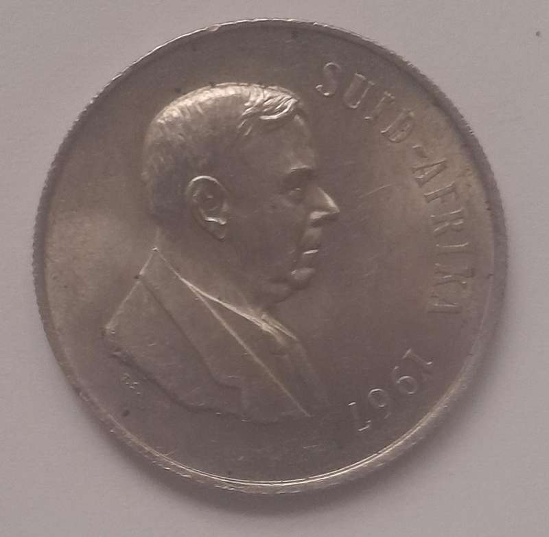 Soith African 1967 R1 Coin