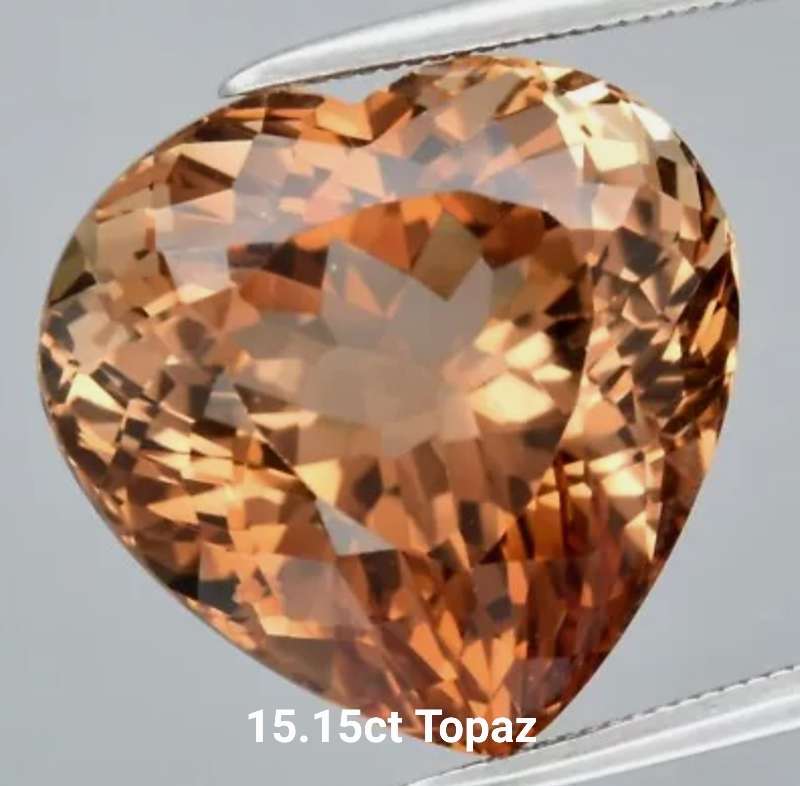 Over 20ct Heart Cut Mixed Gemstone Lot