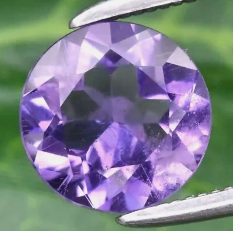 Beautiful! Round Cut Natural Purple Amethyst