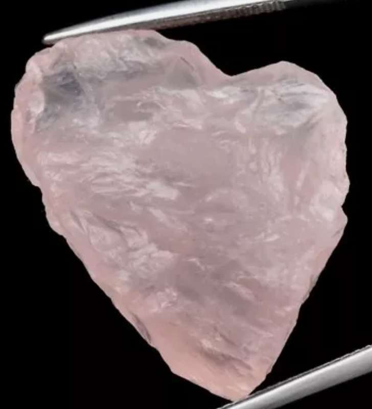 Big! 55.06ct 27.3x23mm Natural Untreated Pink Facet Rough Rose Quartz