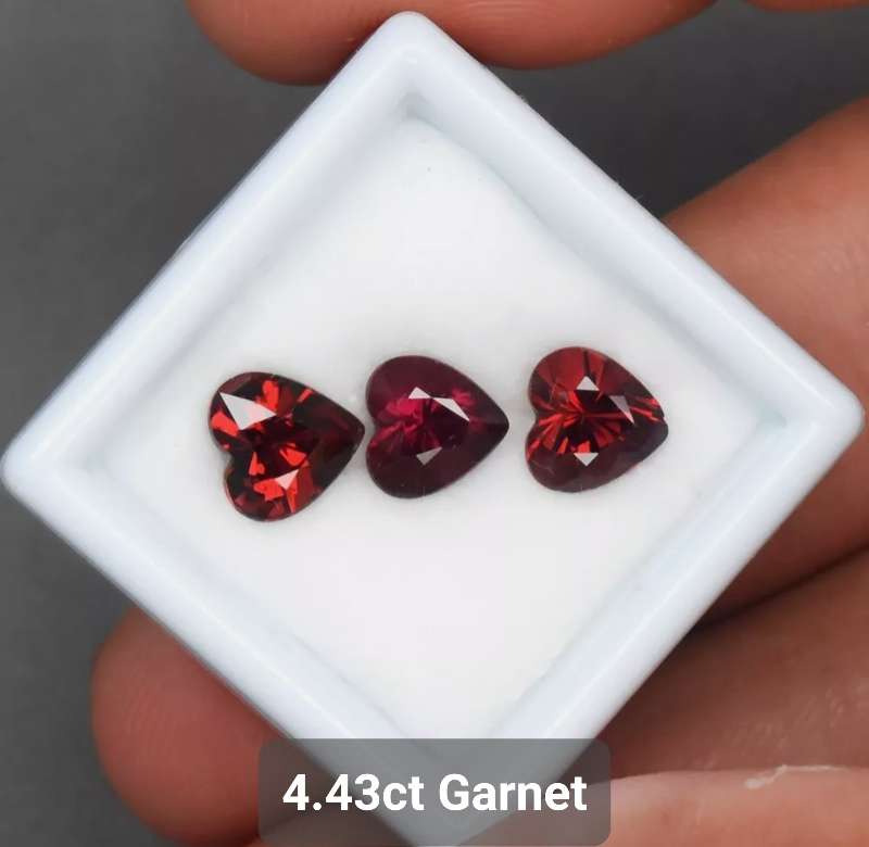 Over 20ct Heart Cut Mixed Gemstone Lot