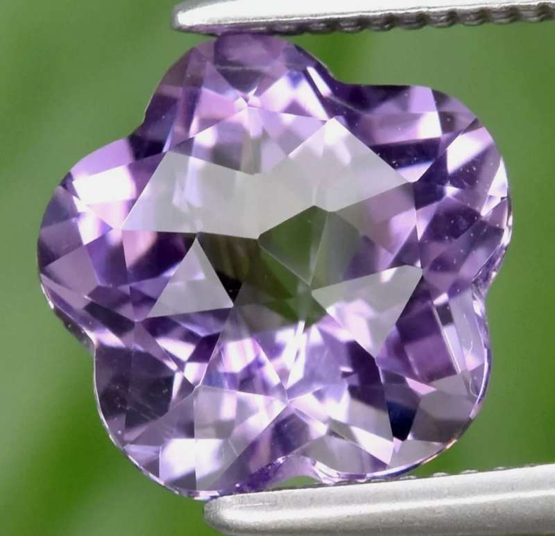 Beautiful! Flower Cut Natural Purple Amethyst