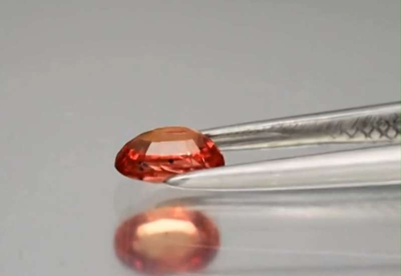 Oval Cut Natural Orange Sapphire
