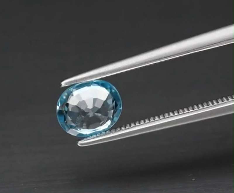 Beautiful! Oval Cut Natural Blue Zircon