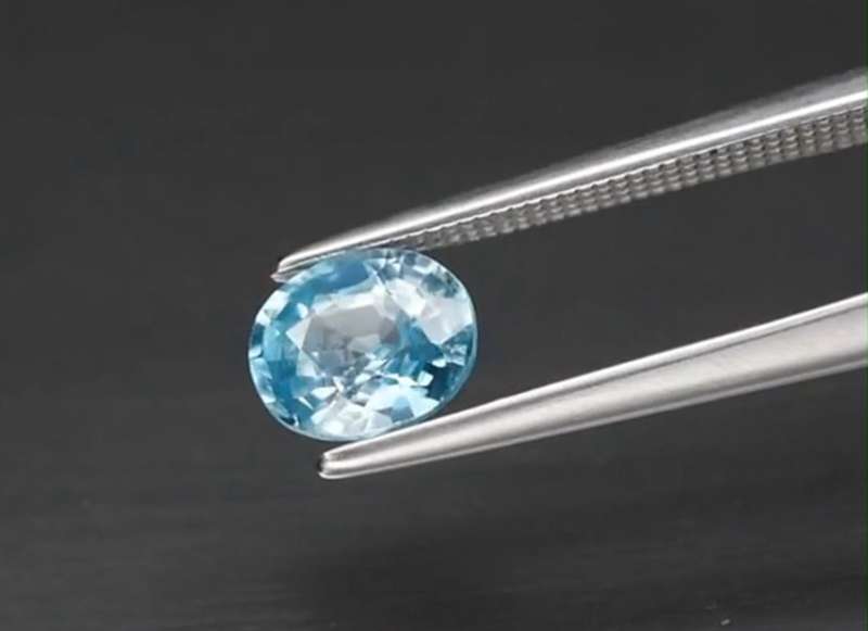Beautiful! Oval Cut Natural Blue Zircon