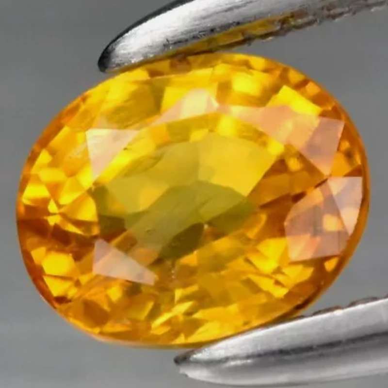 Oval Cut Natural Yellow Sapphire