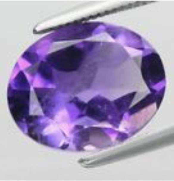 2.37ct Oval Cut Natural Purple Amethyst