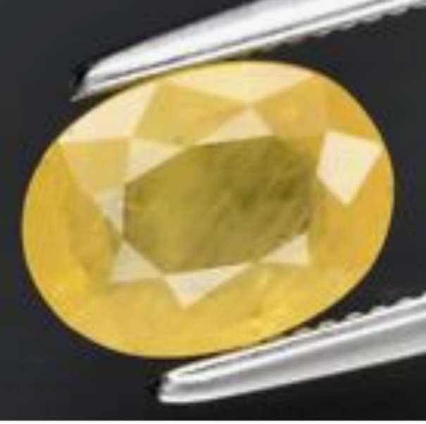 1.03ct Oval Cut Natural Yellow Sapphire